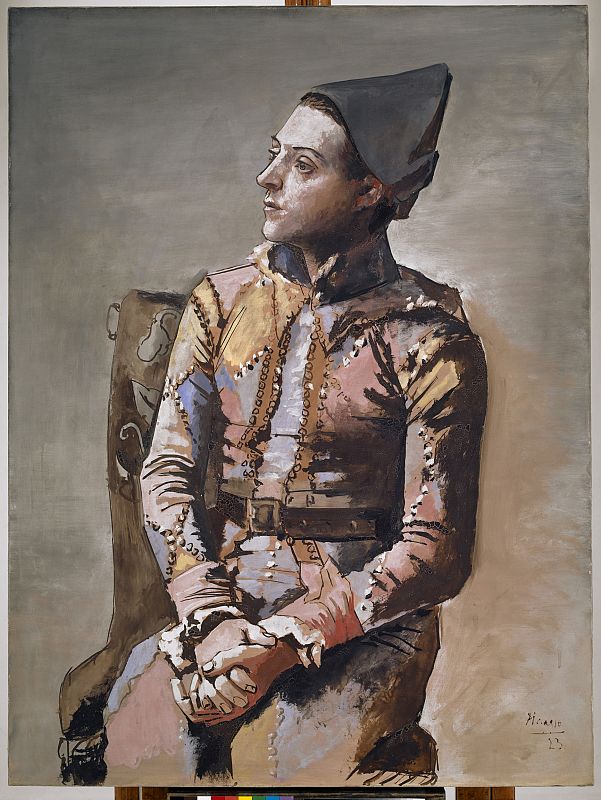 'Arlequín sentado o El pintor Jacinto Salvadó' (1923) Pablo Picasso. Kunstmuseum Basel.