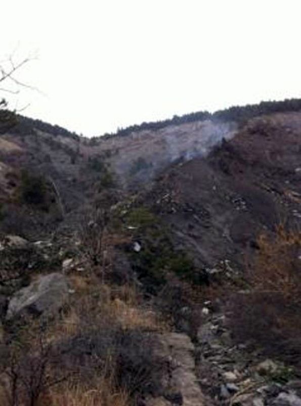 El avión se estrelló aproximadamente a las 10:47h cuando cubría el trayecto entre Barcelona y Düsseldorf (Alemania).