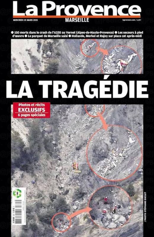 "La tragedia", titula el diario marsellés 'La Provence'.