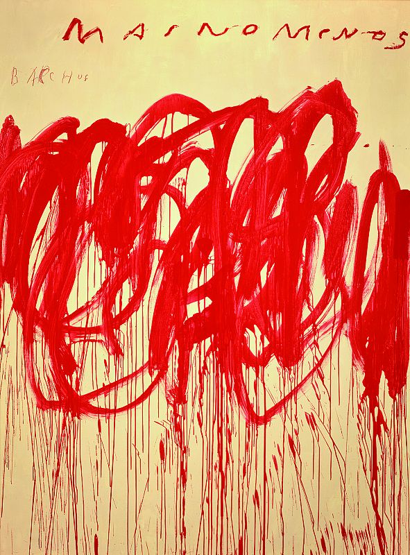 Cy Twombly, "Sin título (Bacchus 1st Version IV)", (2004)