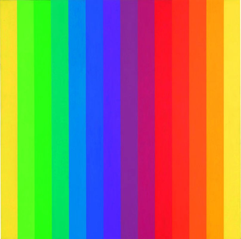 Ellsworth Kelly, "Spectrum I", (1953)