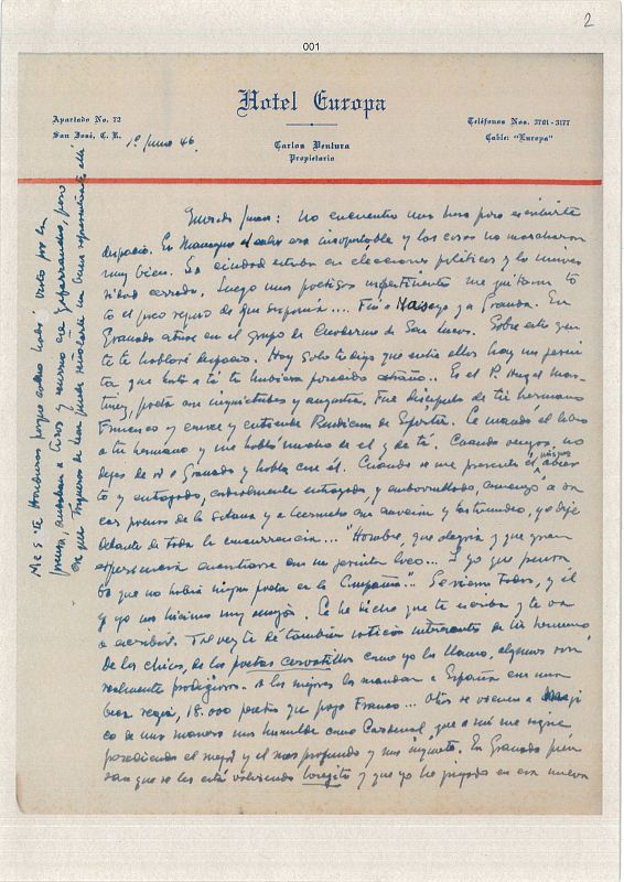 1946, Carta de León Felipe a Juan Larrea