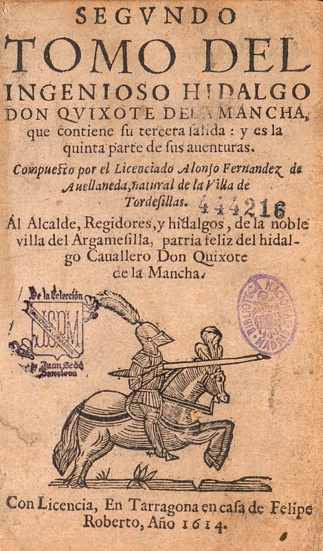 El Quijote de Avellaneda, 1614