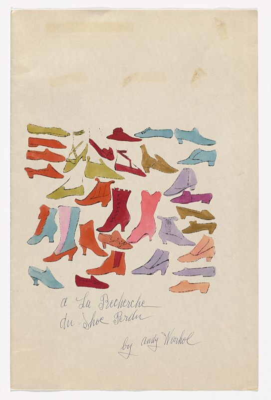 Portada de "A la búsqueda del zapato perdido", Andy Warhol (1955)