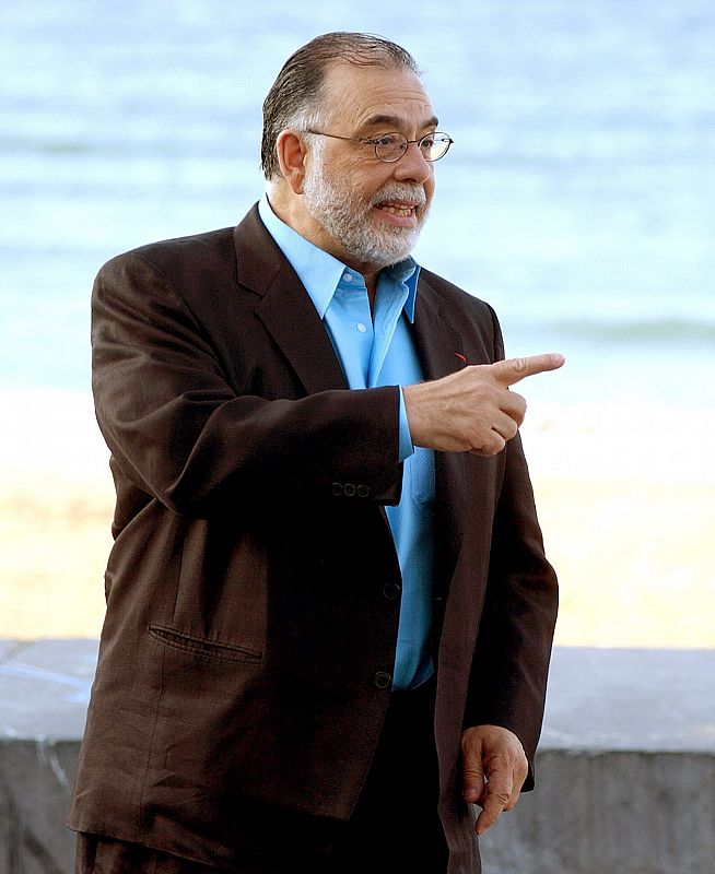 El cineasta norteamericano Francis Ford Coppola en el Festival de Cine de San Sebastián (2002)