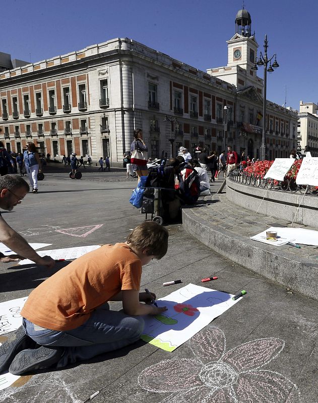 La Puerta del Sol ha acogido actividades lúdicas en la conmemoración del 15M.