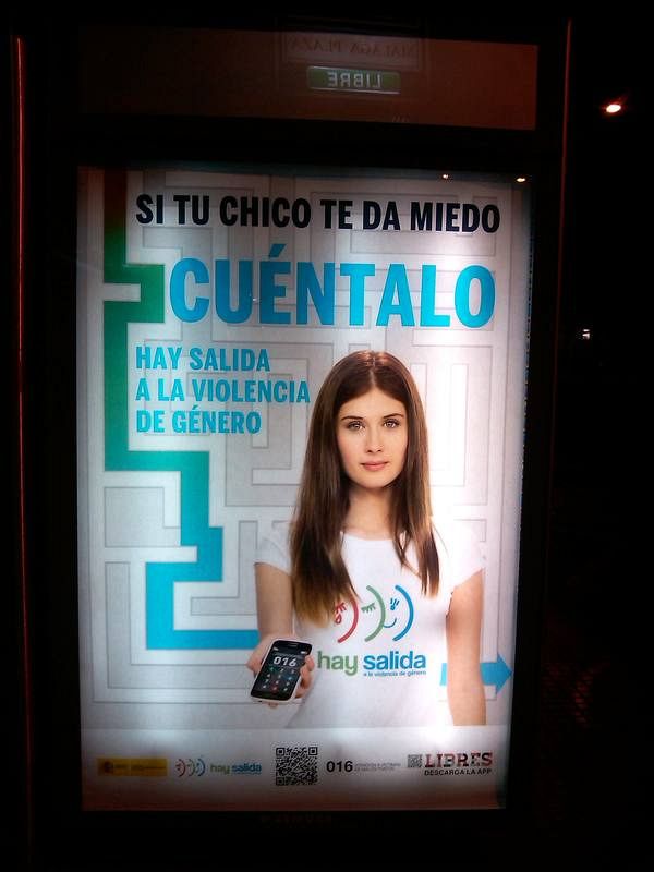  Poster de la campaña contra la violencia machista 2015