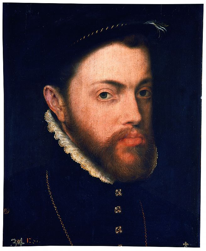 Antonio Moro, "Retrato de Felipe II", (1555-1558) /Museo del Prado