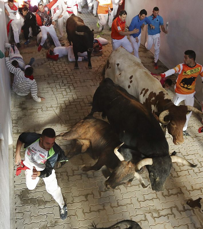 Dos toros se han caído a o largo del recorrido