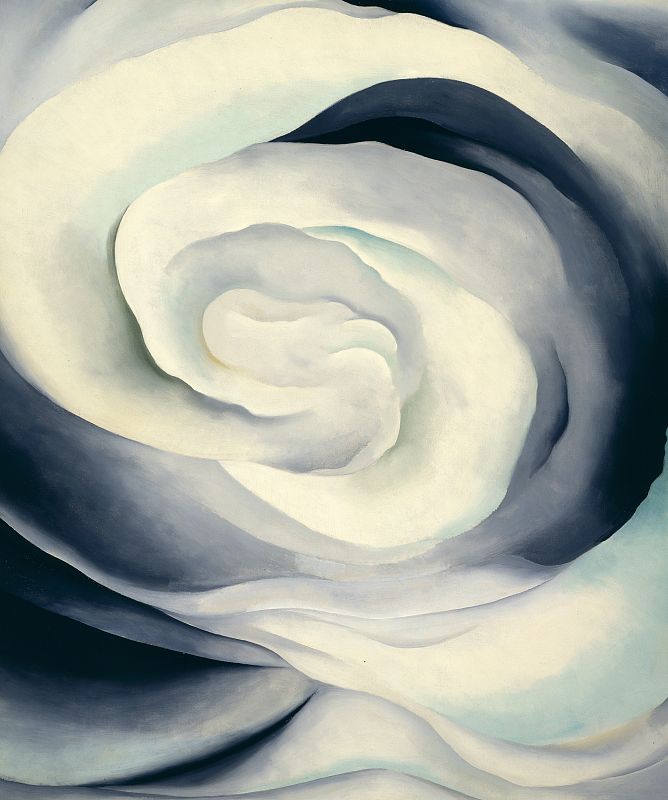 Imagen de la obra 'Abstraction White Rose' (1927) de Georgia O'Keeffe