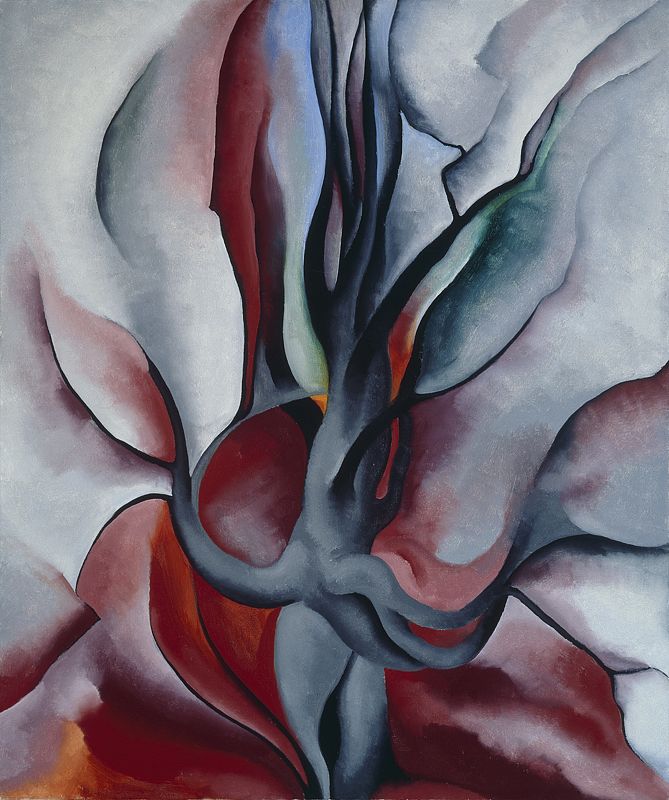 Imagen de la obra 'Autumn Trees-The Maple' (1924) de Georgia O'Keeffe