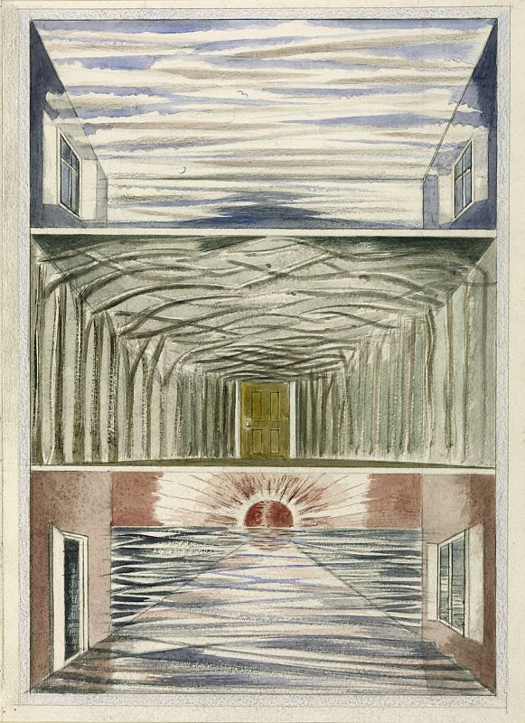 Imagen de la obra 'Three rooms' (1937) de Paul Nash