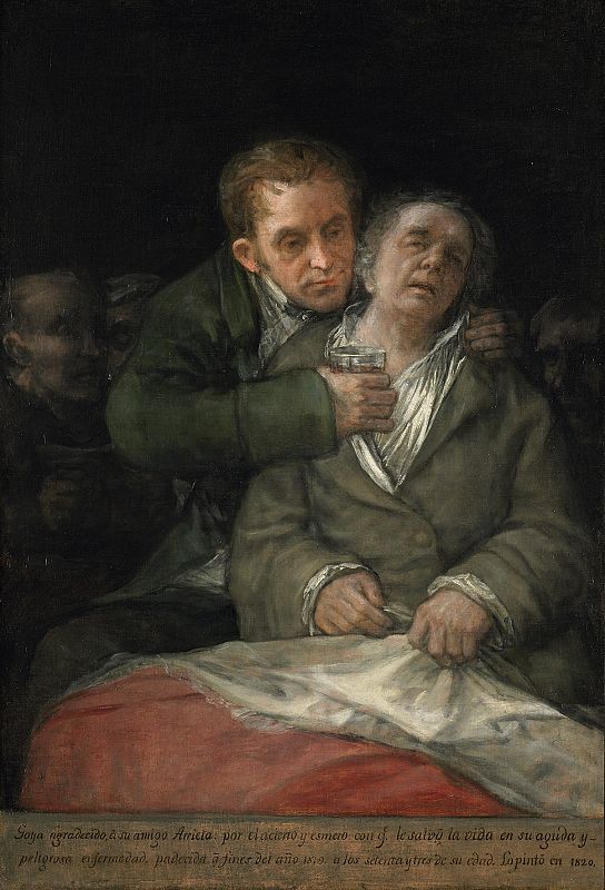 'Autorretrato con el doctor Arrieta' (1820).