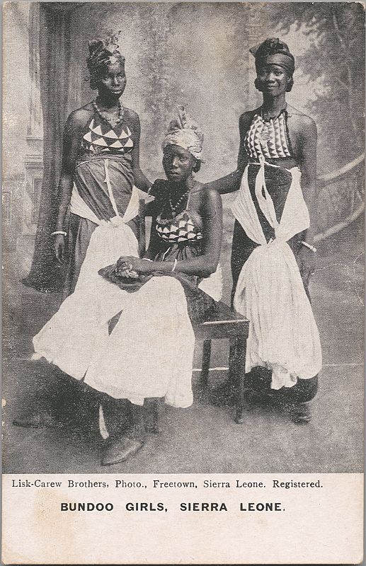 'Bundoo Girls-Sierra Leone' 1905-1925'