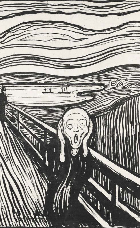 'El grito', 1895, Edvard Munch, Metropolitan Museum, Nueva York 