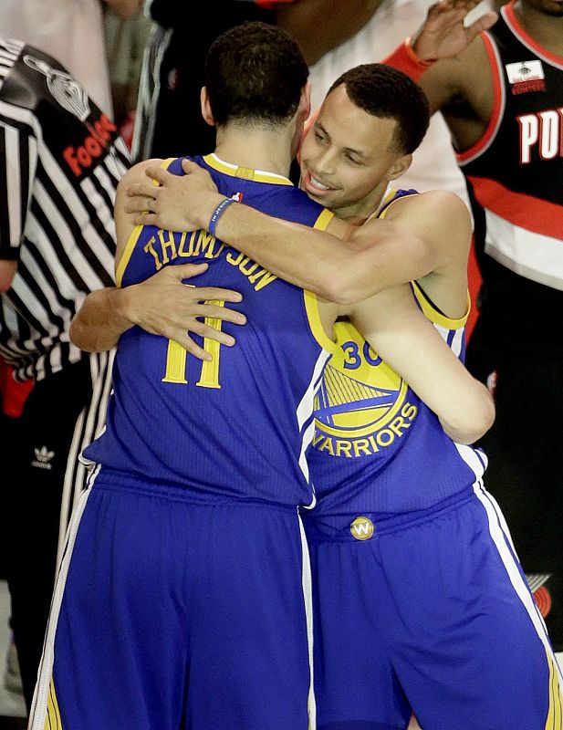 Stephen Curry y Klay Thompson, los 'Splash Brothers'.