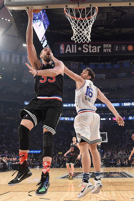 Pau y Marc Gasol, juntos en el All-Star.