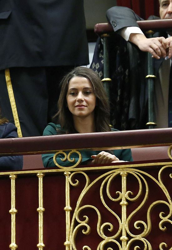 La líder de la oposición en el Parlament, Inés Arrimadas, asiste al estreno de su partido en el Congreso