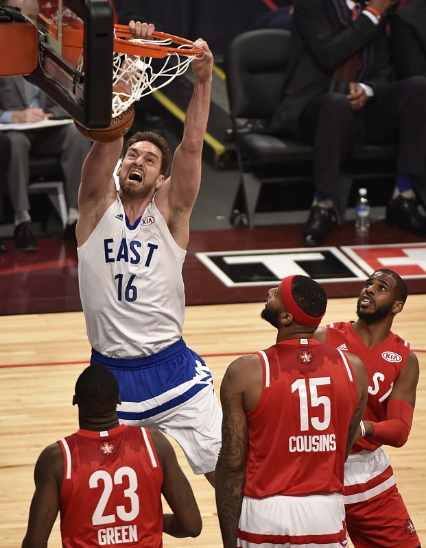 Pau Gasol anota 9 puntos en el All-Star