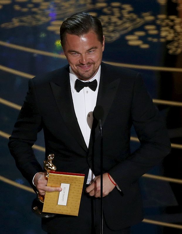 Leonardo DiCaprio ha ganado el Oscar al mejor actor por 'El renacido'.