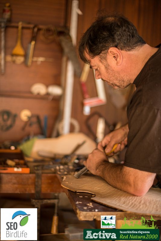 Javier Martínez, trabajando