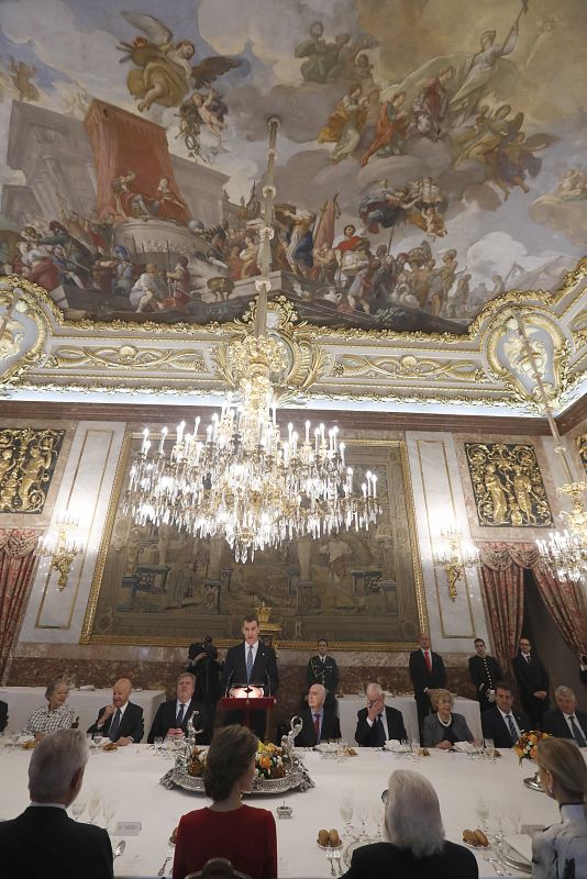 Almuerzo en el Palacio Real previo a la entrega del Cervantes