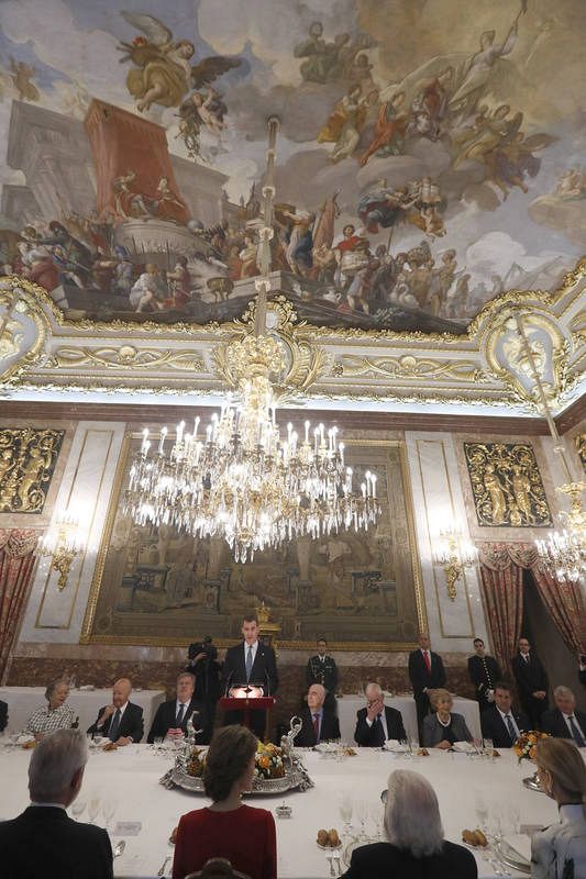 Almuerzo en el Palacio Real previo a la entrega del Cervantes