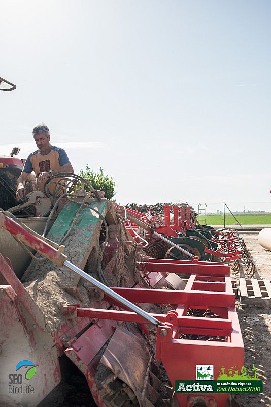 Albert trabajando en el Delta del Ebro