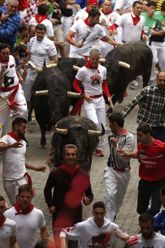 Los Victoriano del Río han hecho el sexto encierro el más rápido en lo que va de San Fermín 2016