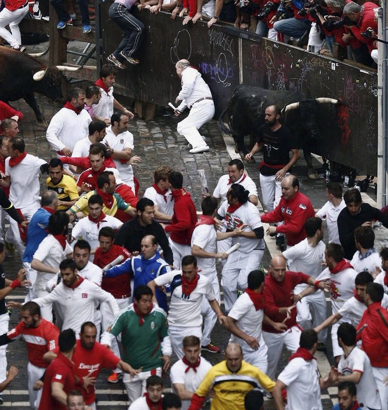 El séptimo encierro ha contado con menos corredores