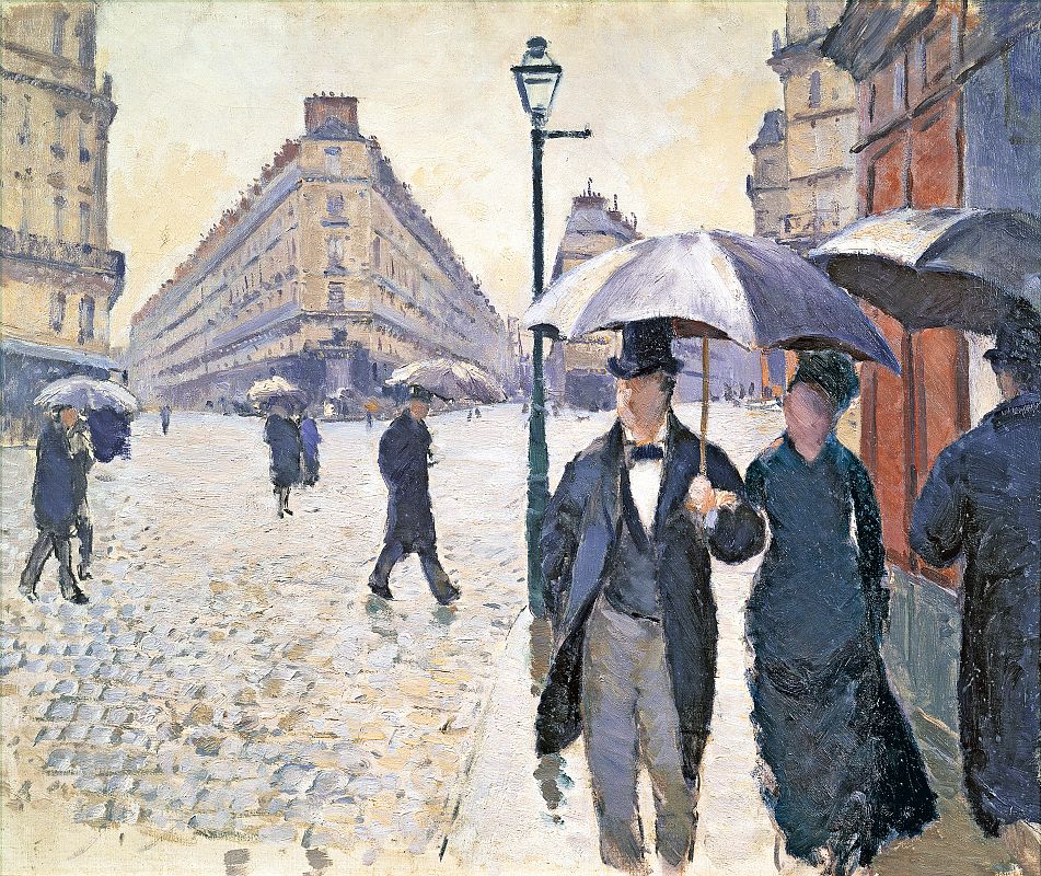 'Boceto para Calle de París, tiempo lluvioso'. 1877. Gustave Caillebotte.Musée Marmottan Monet, París.