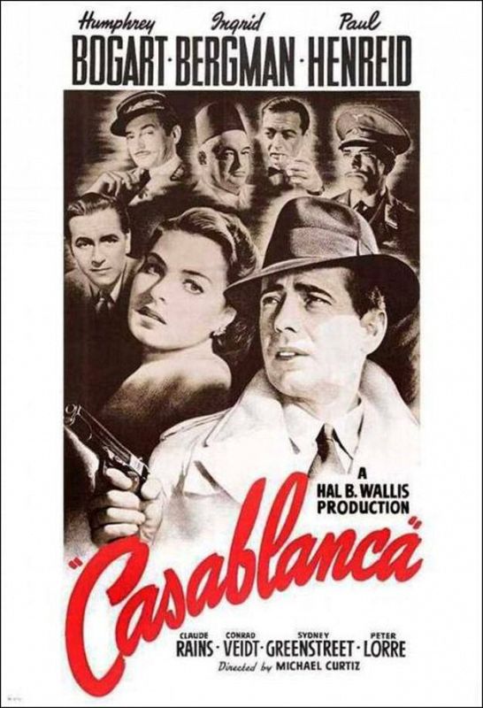 Cartel de la película 'Casablanca'