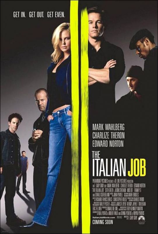 Cartel de la película 'The italian job'