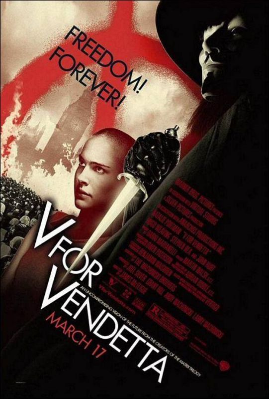 Cartel de la película 'V de Vendetta'