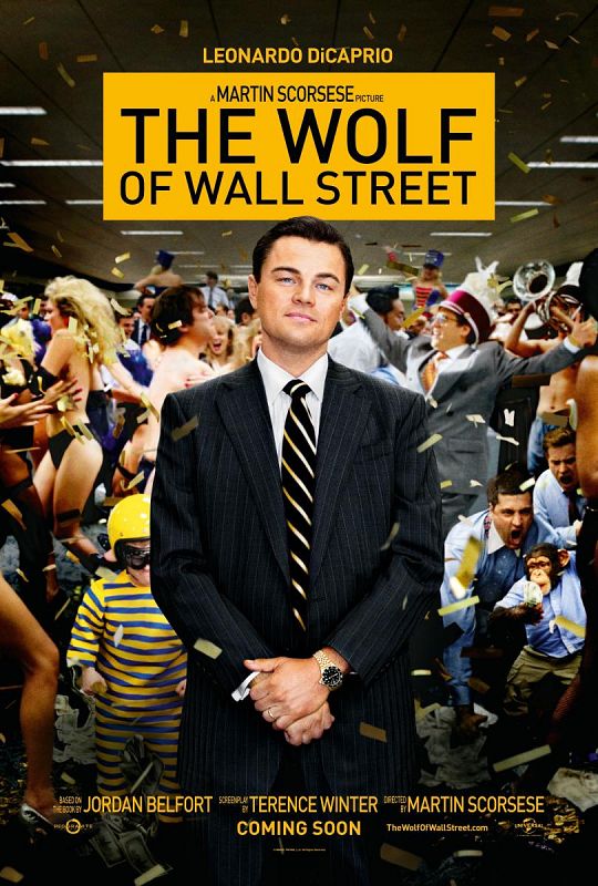 Cartel de la película 'El lobo de Wall Street'