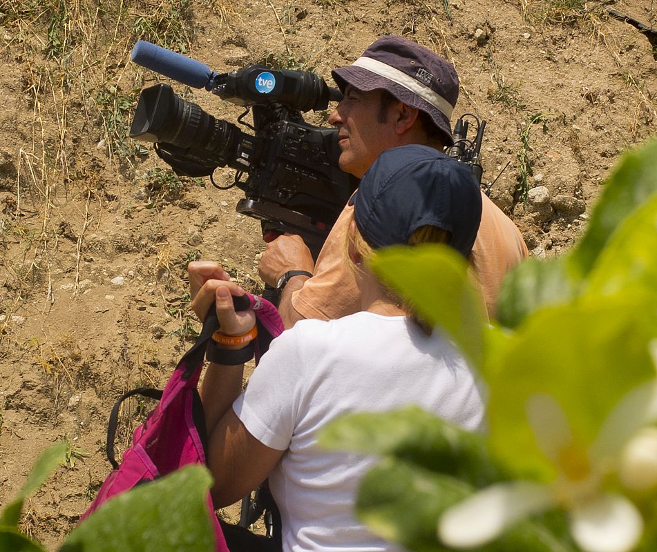 Joaquín y Susana rodando a Bahran