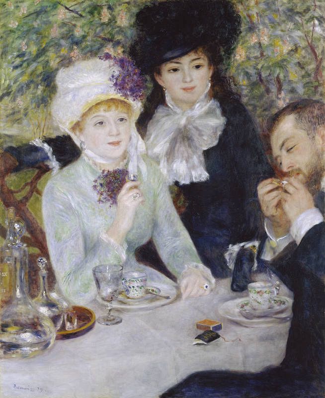 'Después del almuerzo', 1879. Pierre-Auguste Renoir. 
