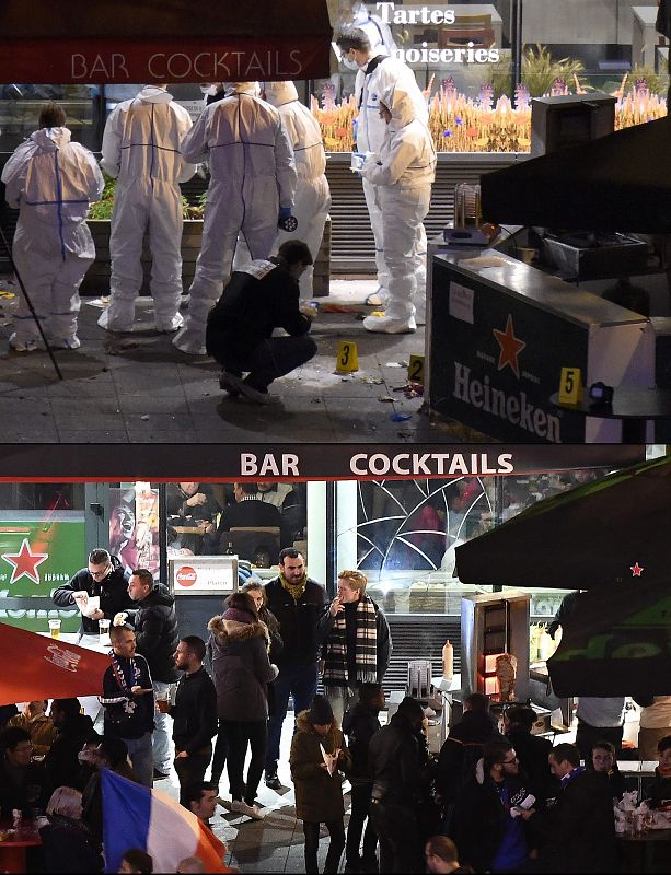 Una de las zonas atacadas cerca del Estadio de Francia