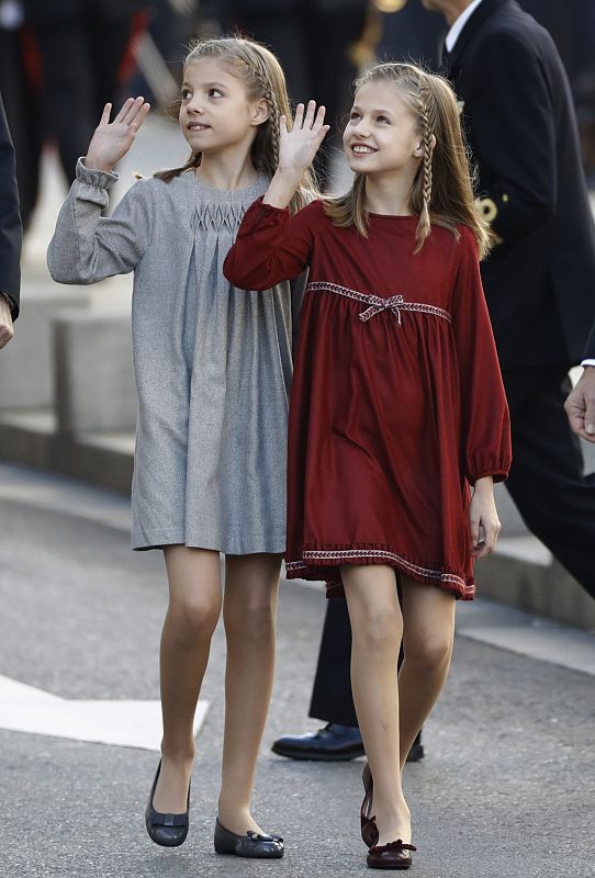 La princesa de Asturias, Leonor, y la infanta Sofía