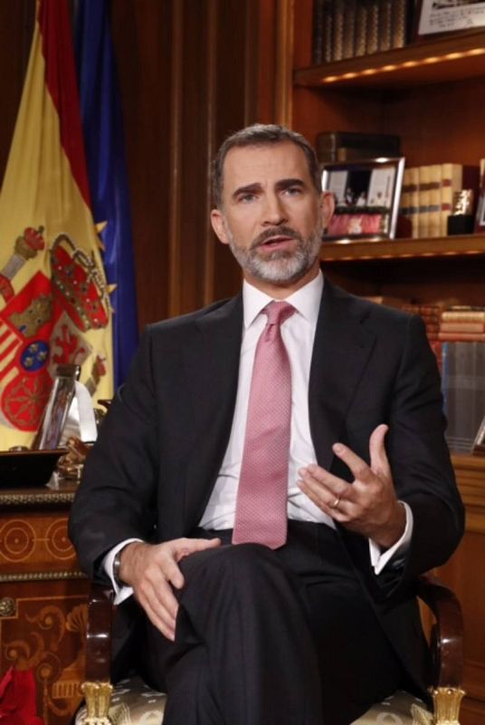 El rey Felipe VI pronuncia su discurso navideño