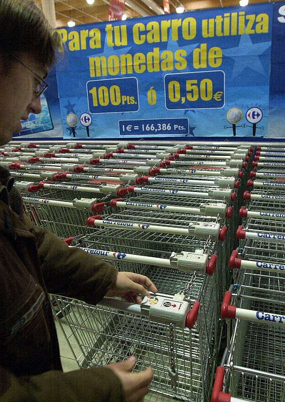 El primer día laborable con euros