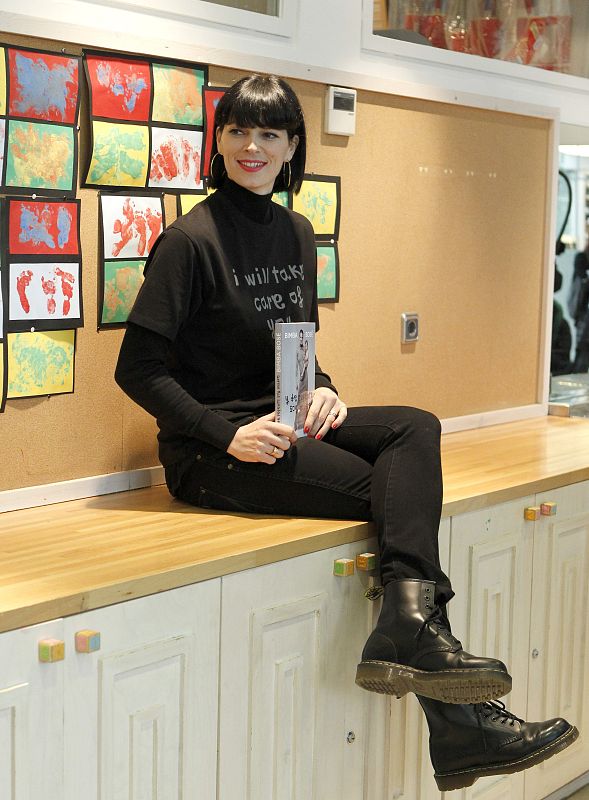 En 2013, durante la presentación de su libro 'Y de repente soy madre'.