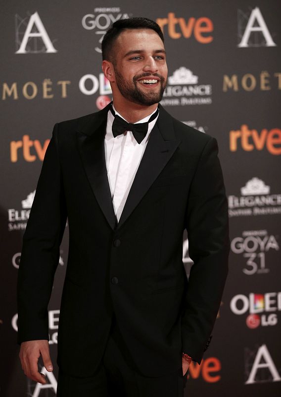 El actor andaluz Jesús Castro llega a la gala de los Goya 2017