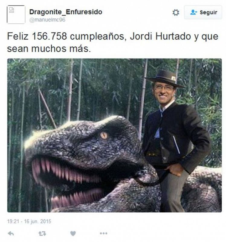 ... pero Jordi Hurtado no es un extraterrestre, ni posee el elixir de la inmortalidad.