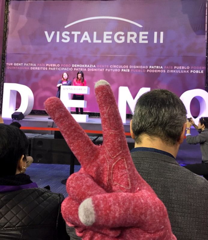 Guantes y abrigos en Vistalegre