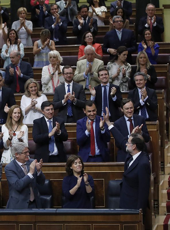 Rajoy ha intervenido en el pleno para responder a la moción de censura