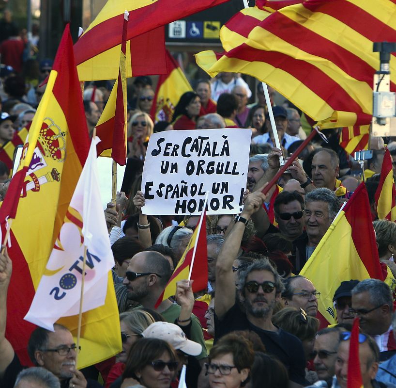 Manifestación por la unidad de España en Barcelona