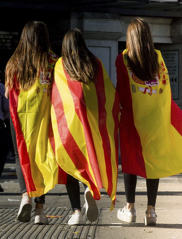 Manifestación por la unidad de España en Barcelona