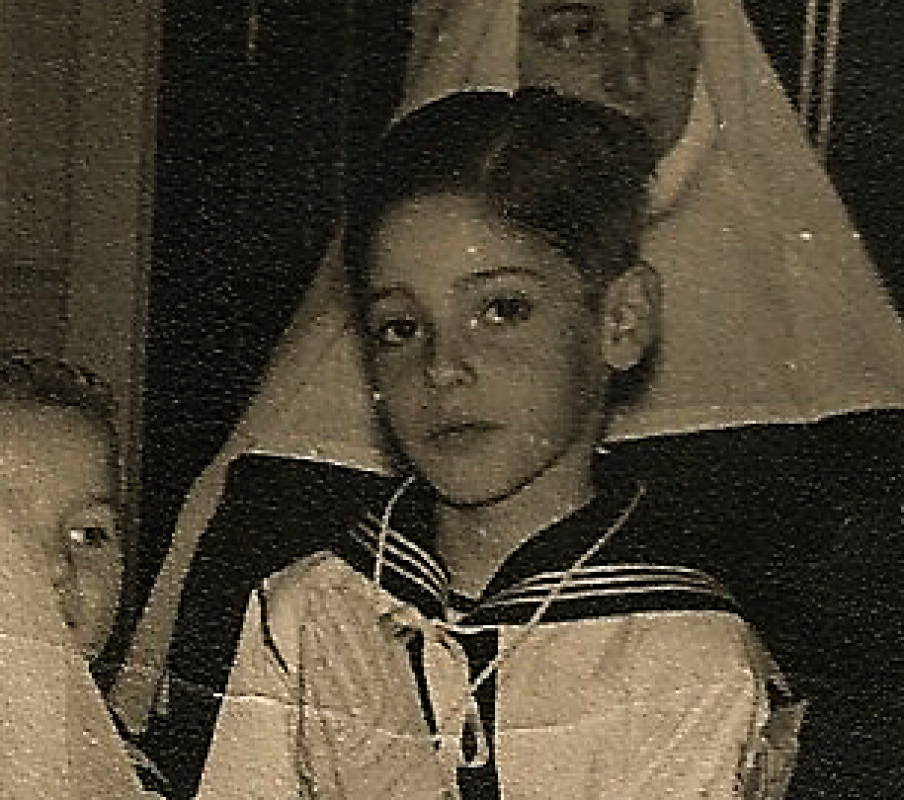 Ramón, padre de los trillizos, con 7 años