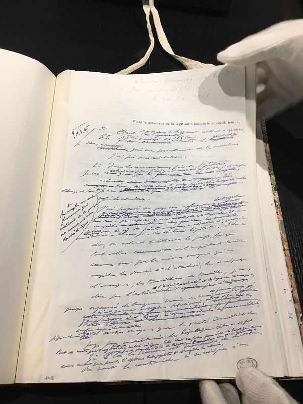 Versión con correcciones del discurso de De Gaulle a la nación francesa